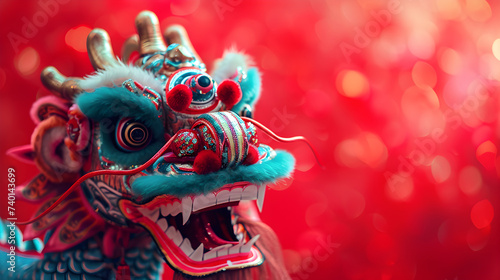 Chinese Long dragon celebrating new year
