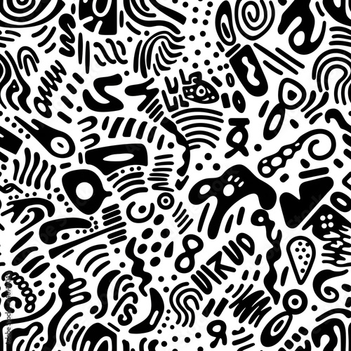 Seamless of hand drawn doodle background