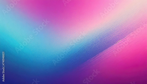 Blue pink grainy poster background vibrant color gradient banner backdrop, copy space photo