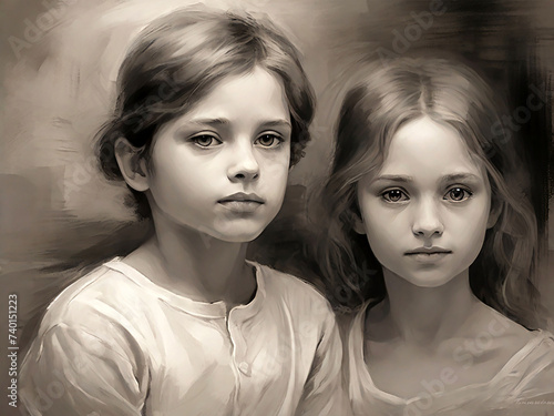 sketch of siblings 