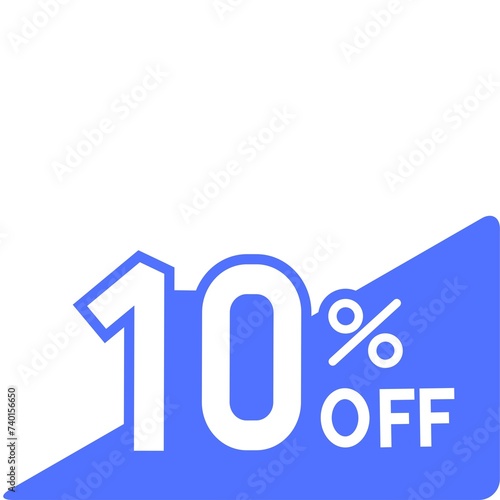 10 Persent Discount Off Icon. Discount Icon illustration, vector. - 68