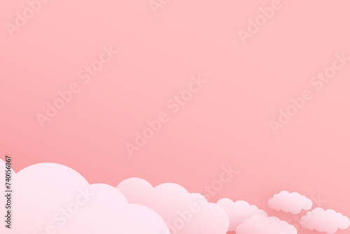 pink background with clouds © JayOne1