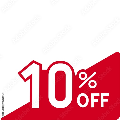 10 Persent Discount Off Icon. Discount Icon illustration, vector.  - 61 photo