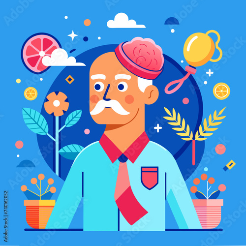 Parkinson Day vector illustration 