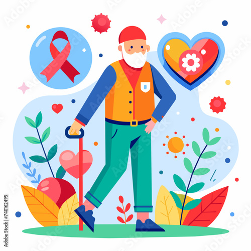 Parkinson Day vector illustration 