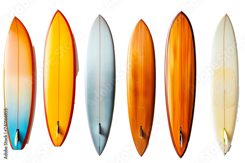 Set of surf boards on transparent background PNG © I LOVE PNG