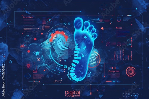 Digital footprint  photo