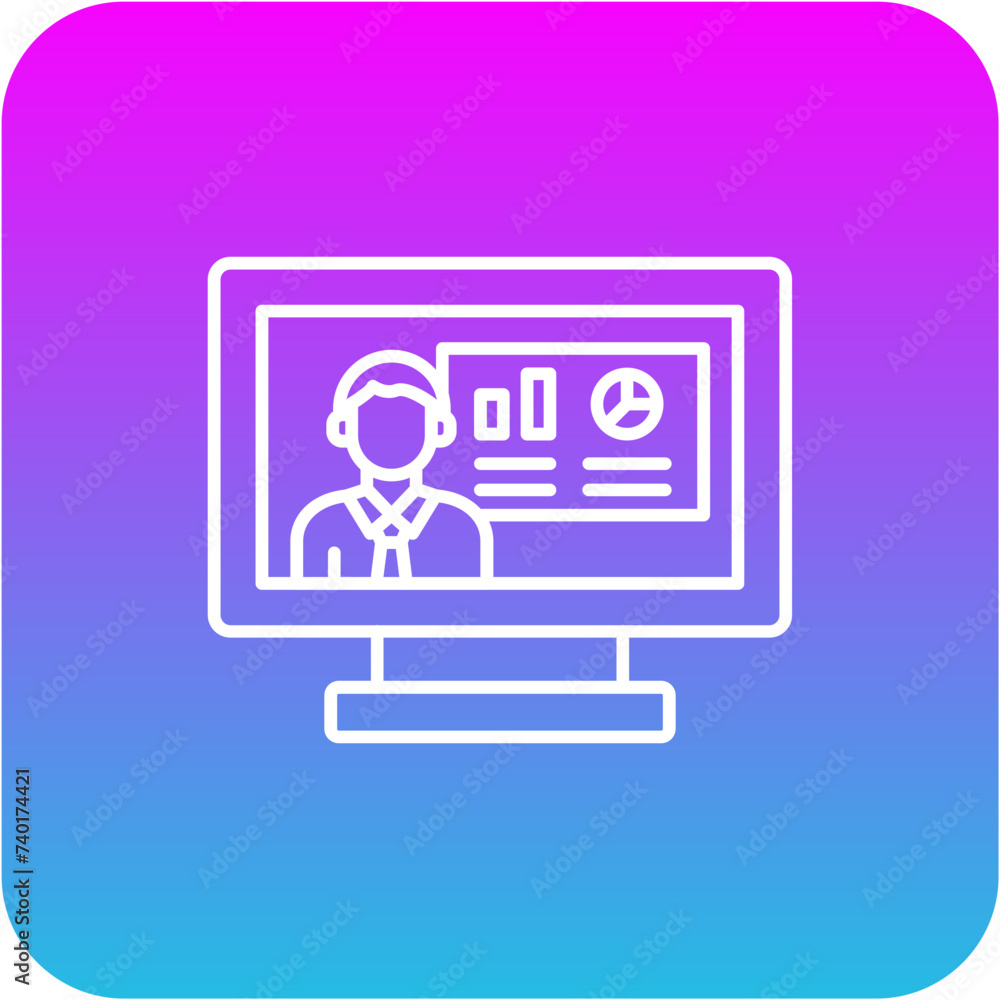 Online learning Icon Online learning Icon
