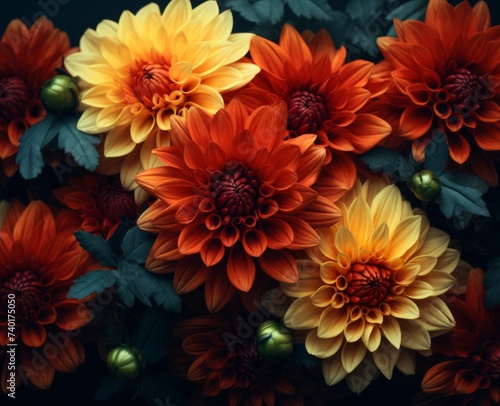 Beautiful marigold flowers background. Marigold flowers background.