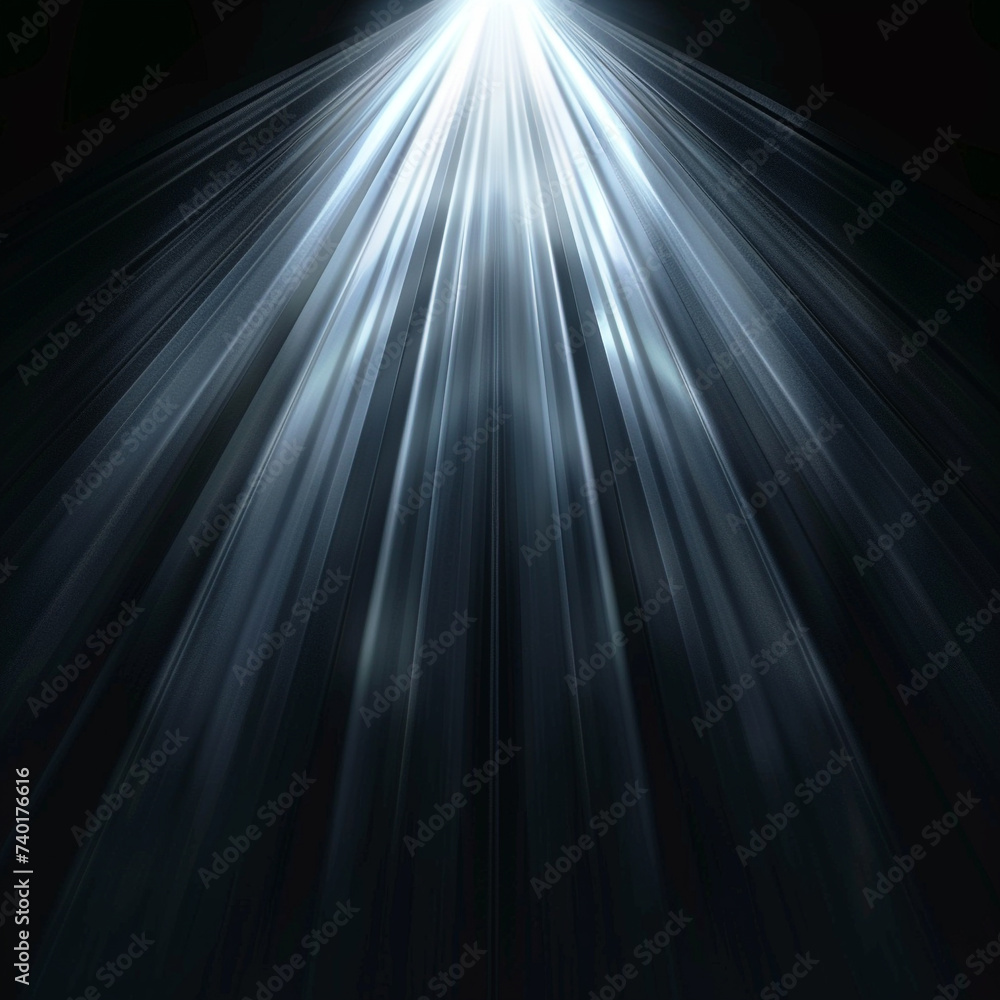 Abstract beautiful rays of light on black background