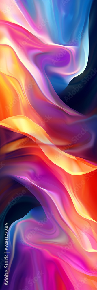 Abstract blurred gradient background in smooth bright colors