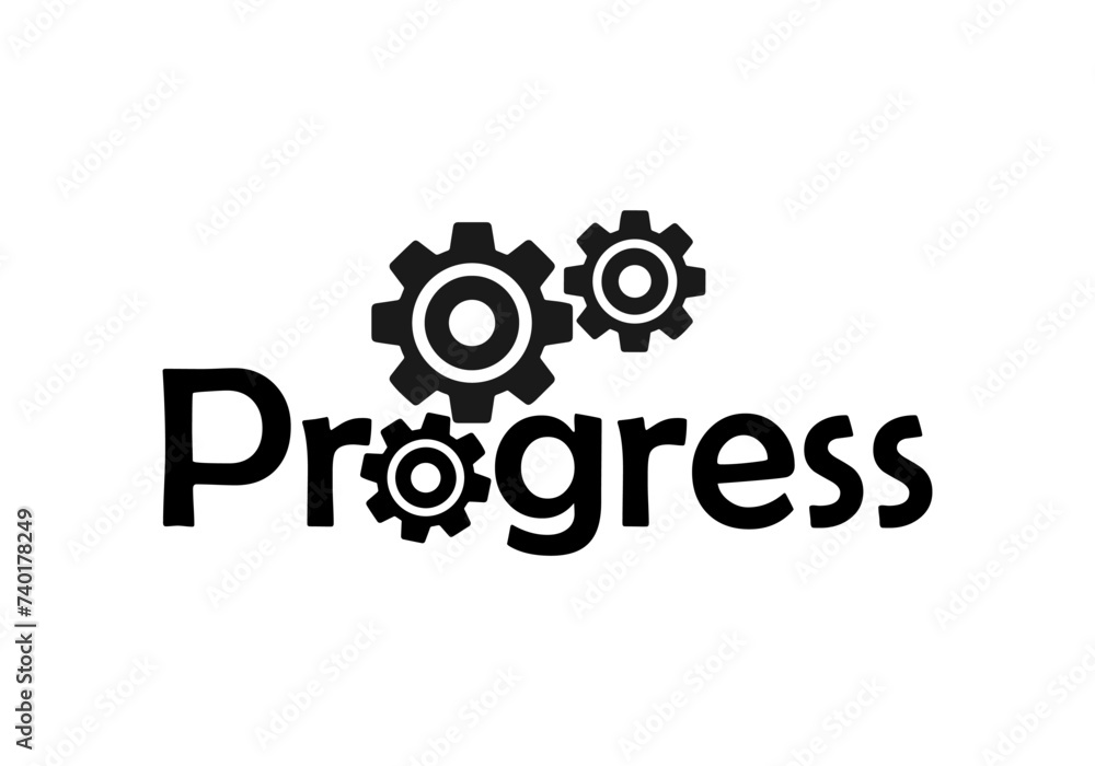 
Progress. Logo concept on the theme 