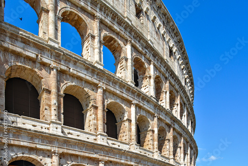 Canvas Print Colosseum side