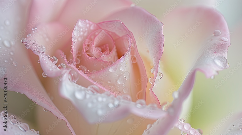 Fototapeta premium Single rose flower head. Floral abstract background. Illustration for cover, card, postcard, interior design, banner, poster, brochure or presentation.