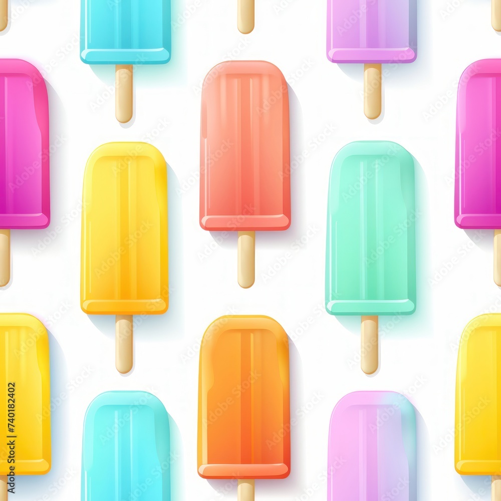 Ice cream 3D pattern isolated on white background, colorful cutout minimal. Mixed ice cream icon. Summertime minimal fashionable, product, package advert. Ice cream 3D pattern isolated on white background, colorful cutout minimal. Mixed ice cream icon. Summertime minimal fashionable, product, package advert.
