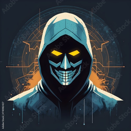Hack icon in vector, Generative Ai