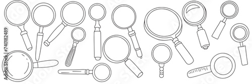 Collection of hand drawn crown isolated on background. Hand draw vector art.