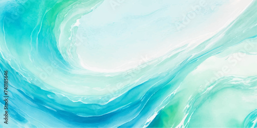 abstract soft blue and green abstract water color ocean wave texture background. Banner Graphic Resource as background for ocean wave and water wave abstract graphics 