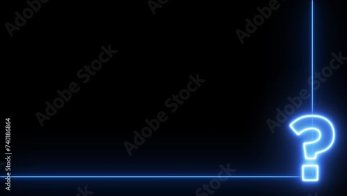 blue question mark with transparent background  photo