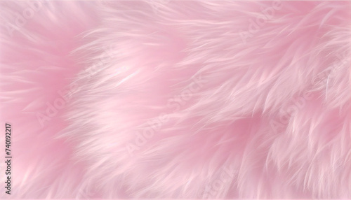 Light blue long fibre soft fur. Pastel tender color for girls background  Ai generated image
