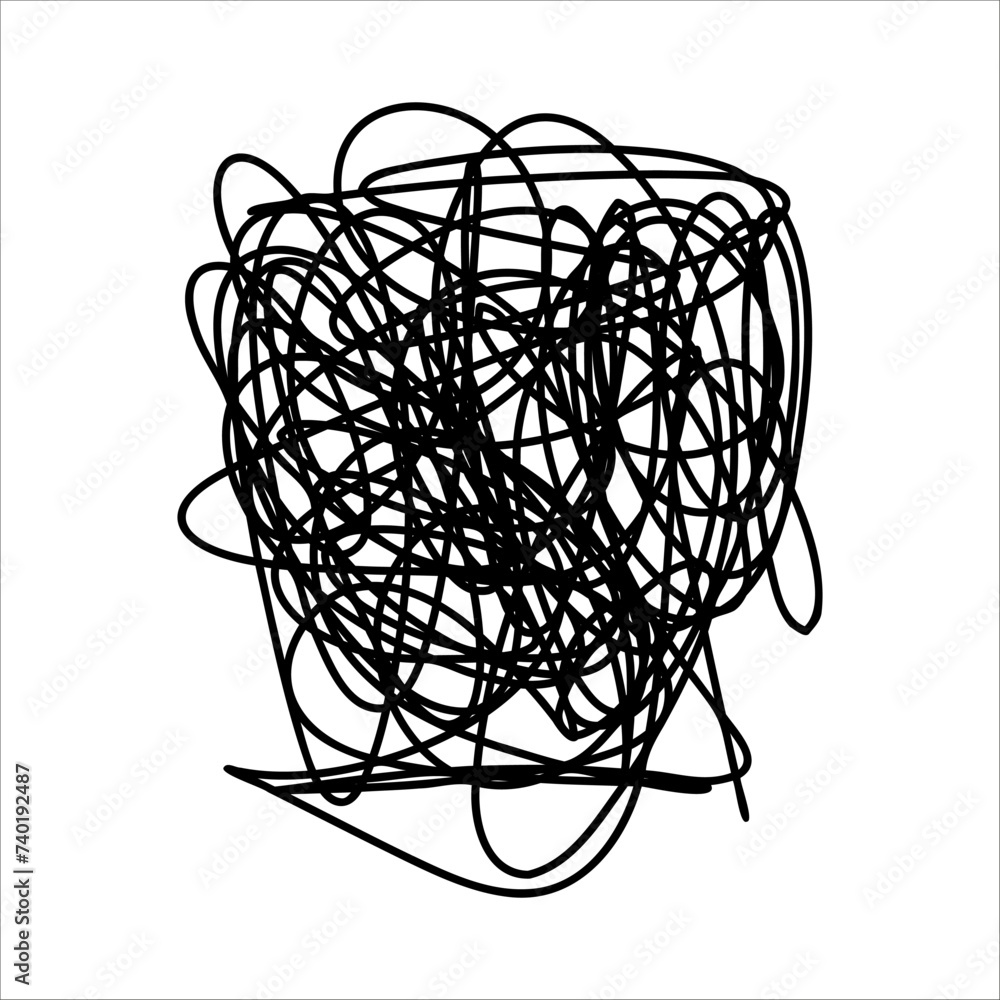 Scribble chaotic thin line. Doodle chaotic thin line, curls, swirl, twirl, flourishes, chaotic lines. Simple vintage chaotic thin line element isolated on white background. Hand drawn chaos line Scribble chaotic thin line. Doodle chaotic thin line, curls, swirl, twirl, flourishes, chaotic lines. Simple vintage chaotic thin line element isolated on white background. Hand drawn chaos line