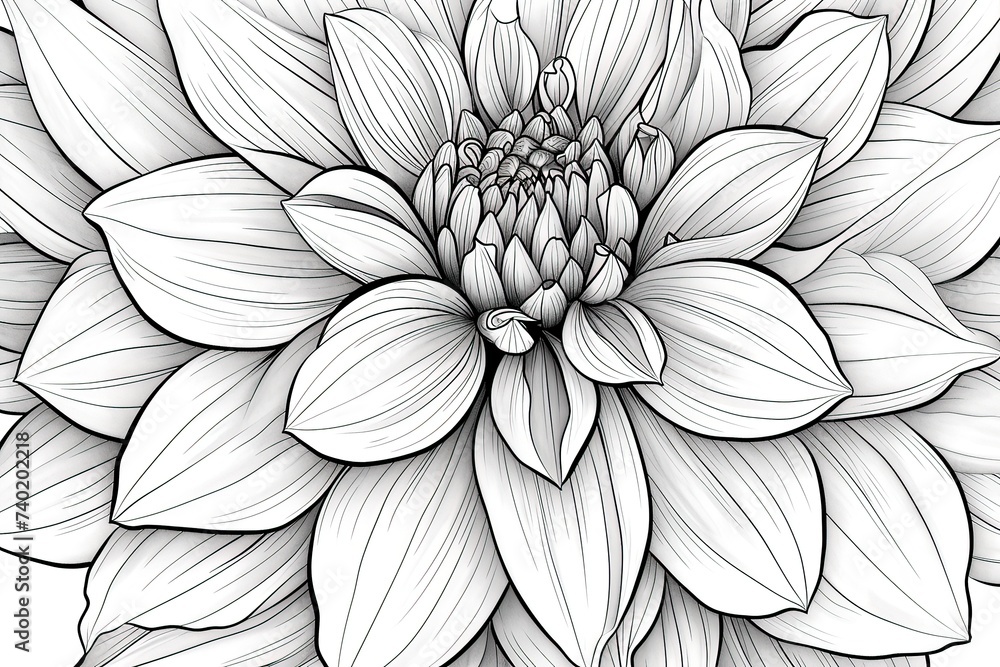 Coloring book flowers doodle style black outline. Coloring book flowers doodle style black outline.