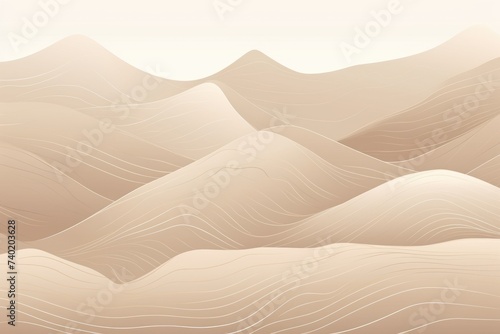 Mountain line art background  luxury Beige wallpaper design for cover  invitation background