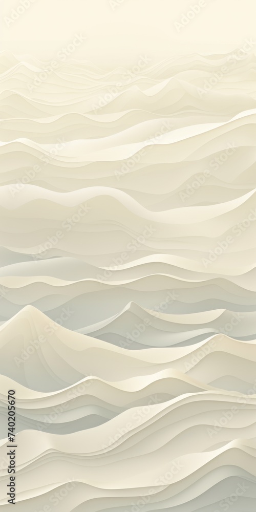 Mountain line art background, luxury Ivory wallpaper design for cover, invitation background