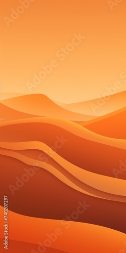 Mountain line art background  luxury Orange wallpaper design for cover  invitation background