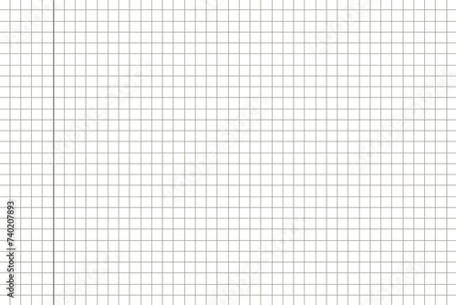 Mathematics paper background. Graph square paper texture. Grid square graph line page of notebook. 
