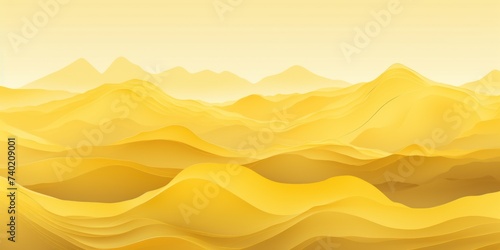 Mountain line art background, luxury Yellow wallpaper design for cover, invitation background © Lenhard