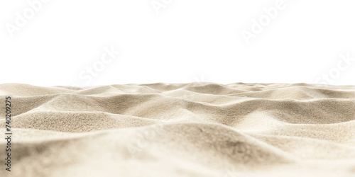 Sand horizon. Sand. Sandy beach. Isolated on transparent background.