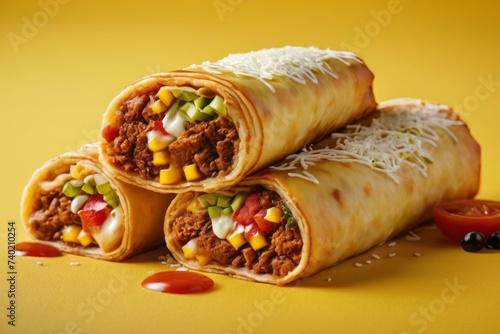 Loaded Chimichanga with Fresh Toppings
