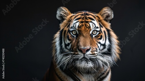 Tiger with a black background © Artem