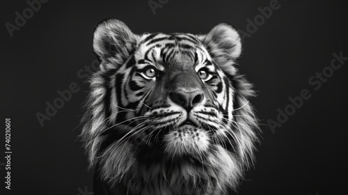 Tiger with a black background © Artem