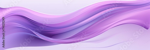 Moving designed horizontal banner with Lilac. Dynamic curved lines with fluid flowing waves and curves