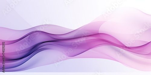 Moving designed horizontal banner with Lilac. Dynamic curved lines with fluid flowing waves and curves © Lenhard