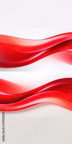 Red Dynamic curved lines with fluid flowing waves and curves © Lenhard