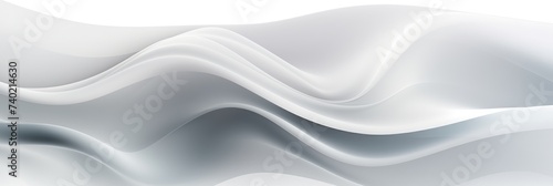 banner with white Dynamic curved lines with fluid flowing waves