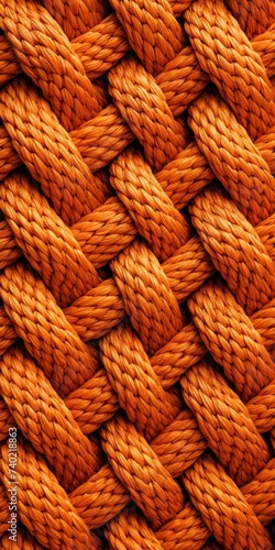 Orange rope pattern seamless texture