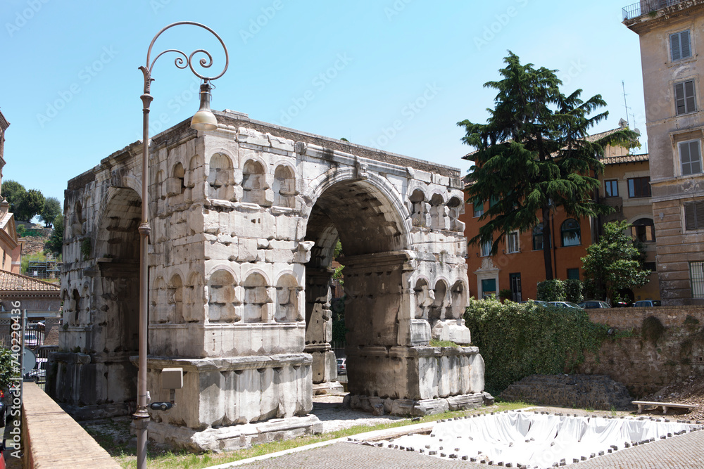 Italy Roman Forum on a sunny day