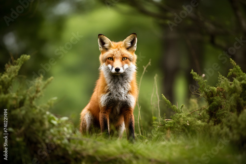 Splendid Focus on Red Fox: A Strikingly Captivating Real-Life Portrait of British Wildlife. © Bruce