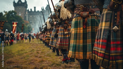 Scottish kilt, Highland games in action, strength and tradition