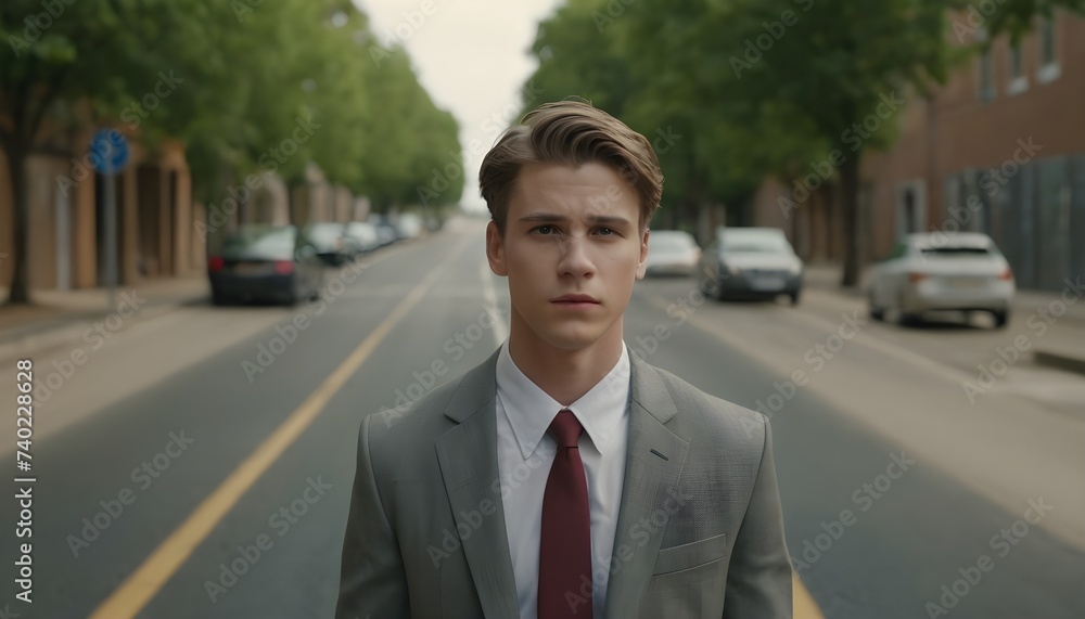 young-businessman-in-front-of-two-roads young-businessman-in-front-of-two-roads