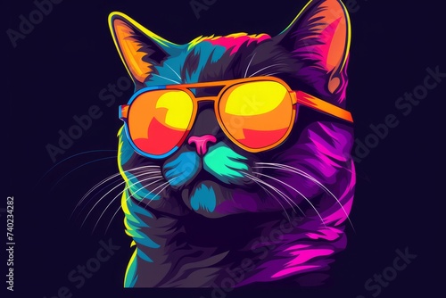 Cat Wearing Sunglasses © Vit