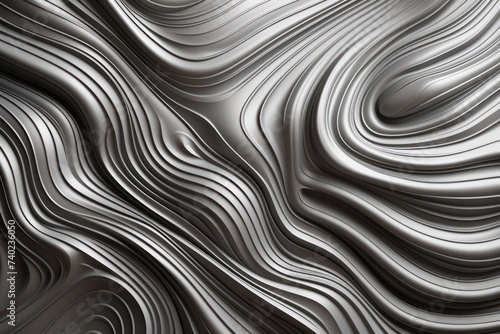 Silver organic lines as abstract wallpaper background design