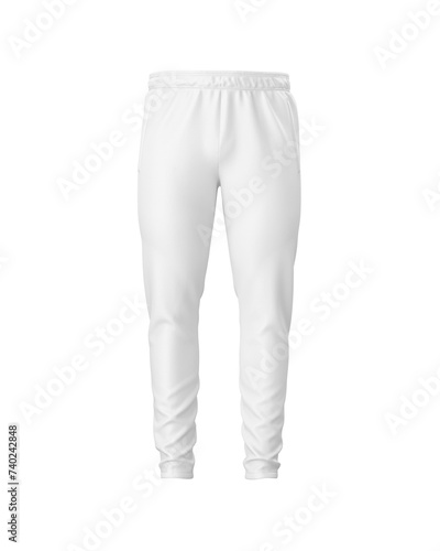 An image of White Pants isolated on a white background