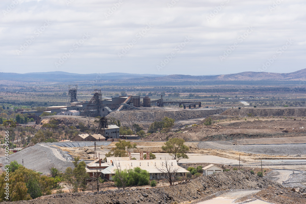 Panoramic view of Broken Hill, New South Wales, Australia