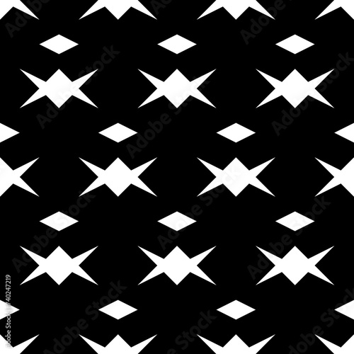 Seamless pattern. Diamonds  shapes wallpaper. Shapes background. Rhombuses  figures ornament. Ethnic motif. Geometric backdrop. Digital paper  textile print  web design  abstract. Vector artwork.