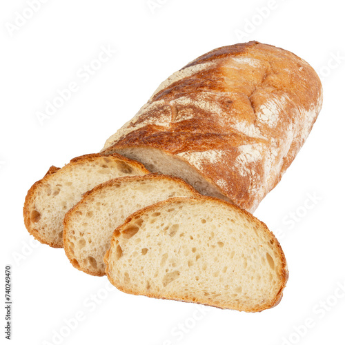 freshly baked homemade tradtional hand sliced bread